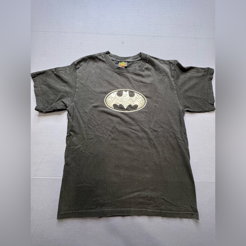 Vintage y2k Batman Logo DC comics youth xl #1162